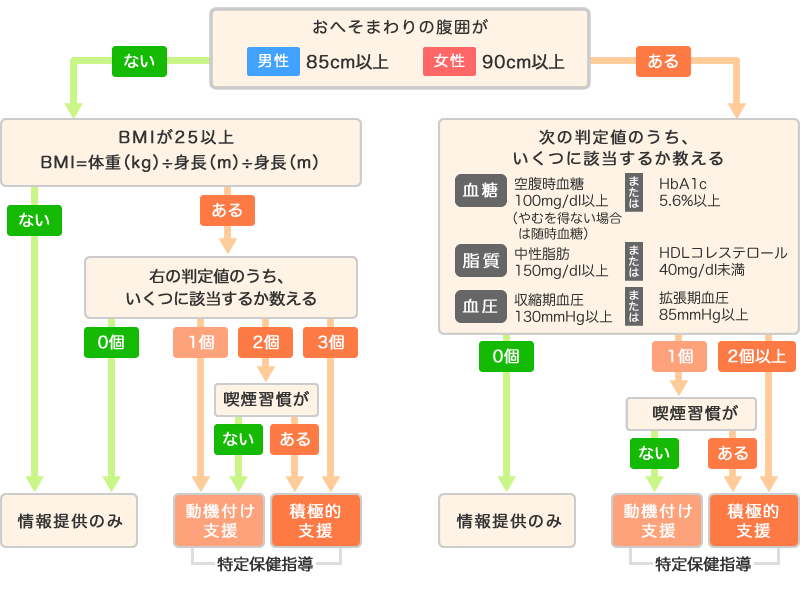 特定保健指導該当者判断基準